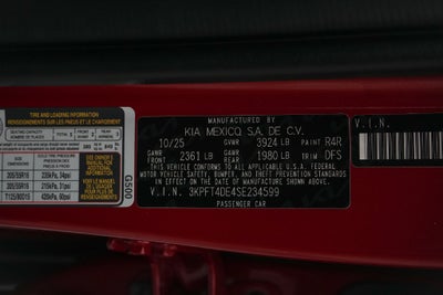 2025 Kia K4 LXS