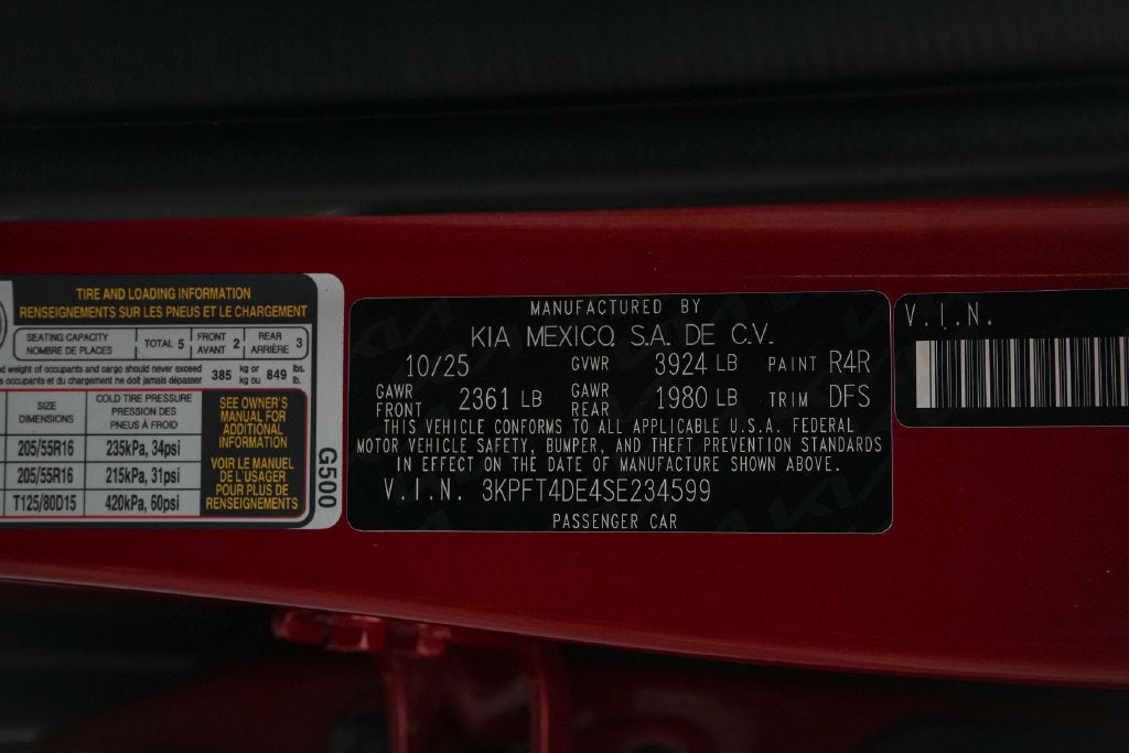 2025 Kia K4 LXS