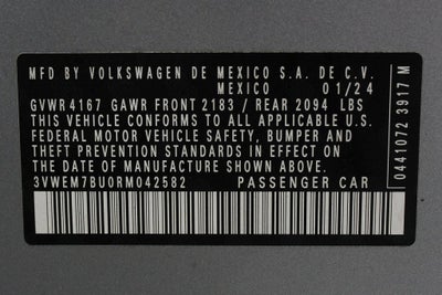 2024 Volkswagen Jetta 1.5T SE