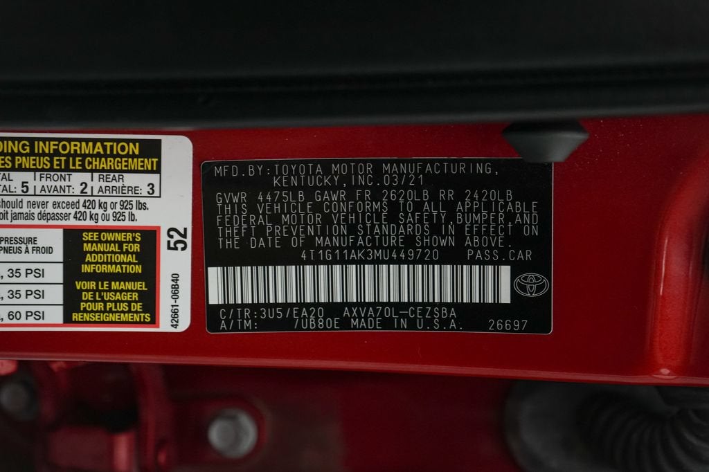 2021 Toyota Camry SE