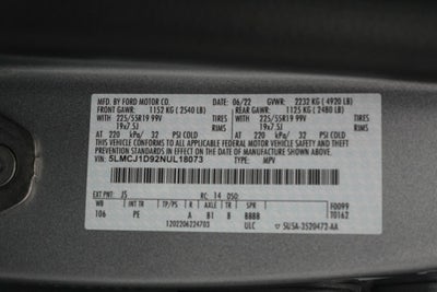 2022 Lincoln Corsair Standard