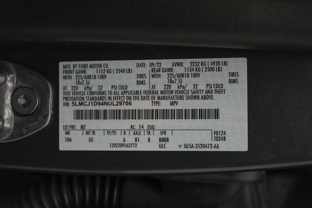 2022 Lincoln Corsair Standard
