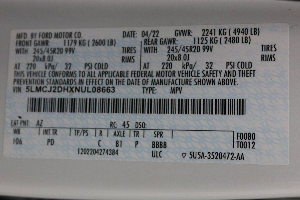 2022 Lincoln Corsair Reserve