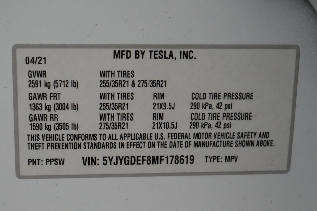 2021 Tesla Model Y Performance