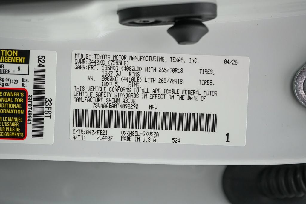 2026 Toyota Sequoia SR5