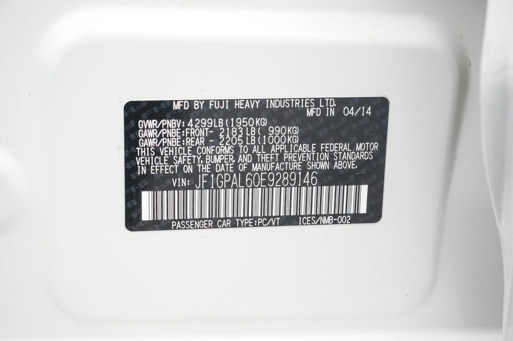 2014 Subaru Impreza 2.0i Premium