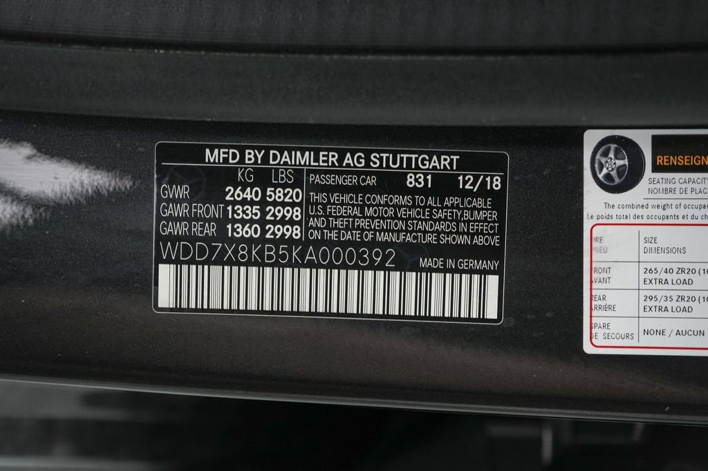 2019 Mercedes-Benz AMG® GT 63 S